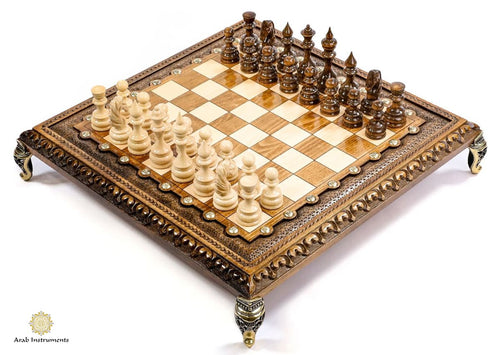 The Club Series Chess Set, Box, & Board Combination